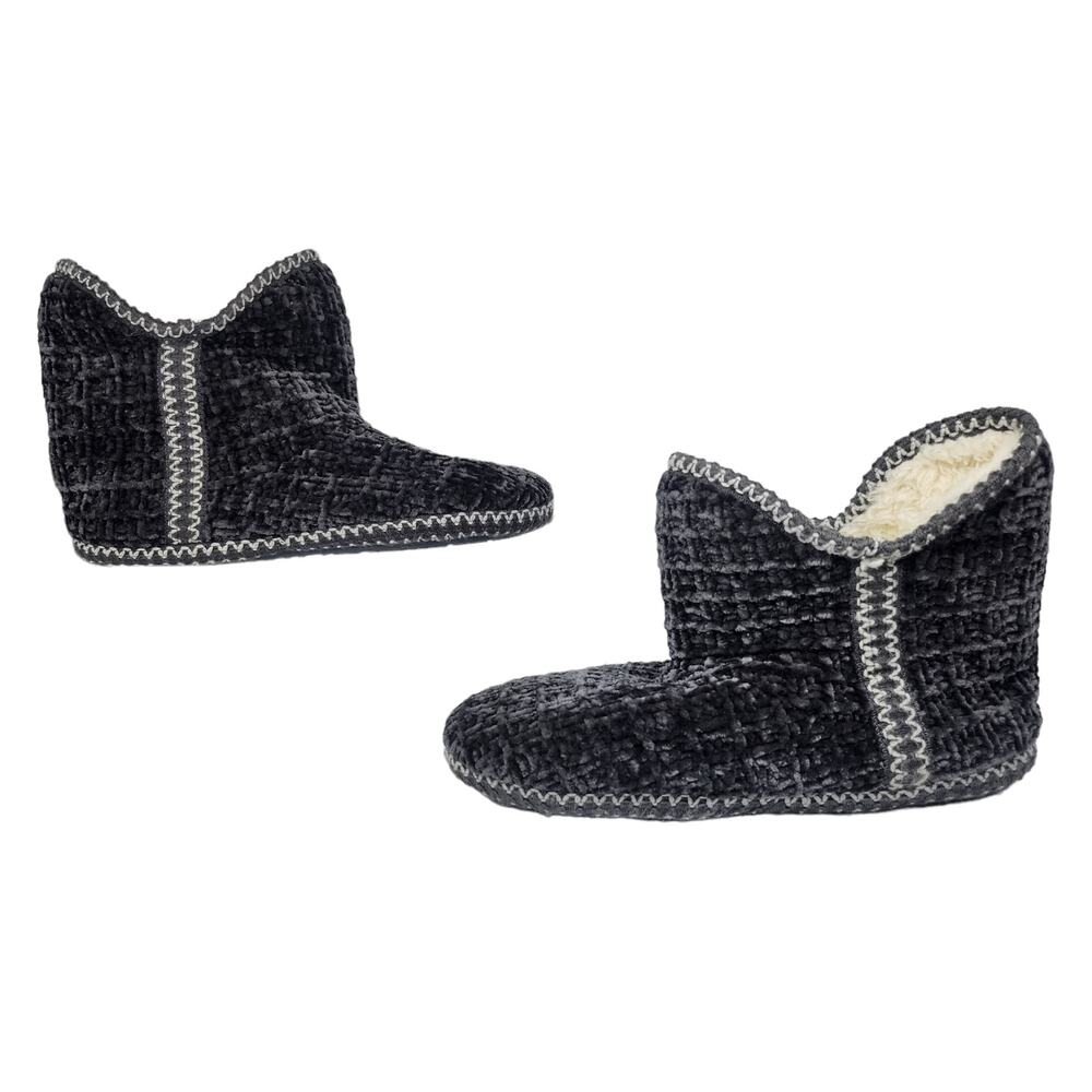 Apres Ski Cabincore Slippers Womens 7 Cozincore Hygge Pom Pom Fuzzy Soft Bootie - Picture 2 of 9
